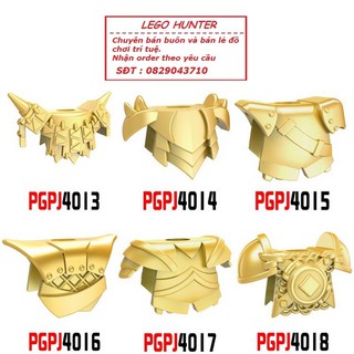 Phụ kiện Lego Cổ đại - trung cổ : Áo Giáp các loại màu Vàng kim PGPJ