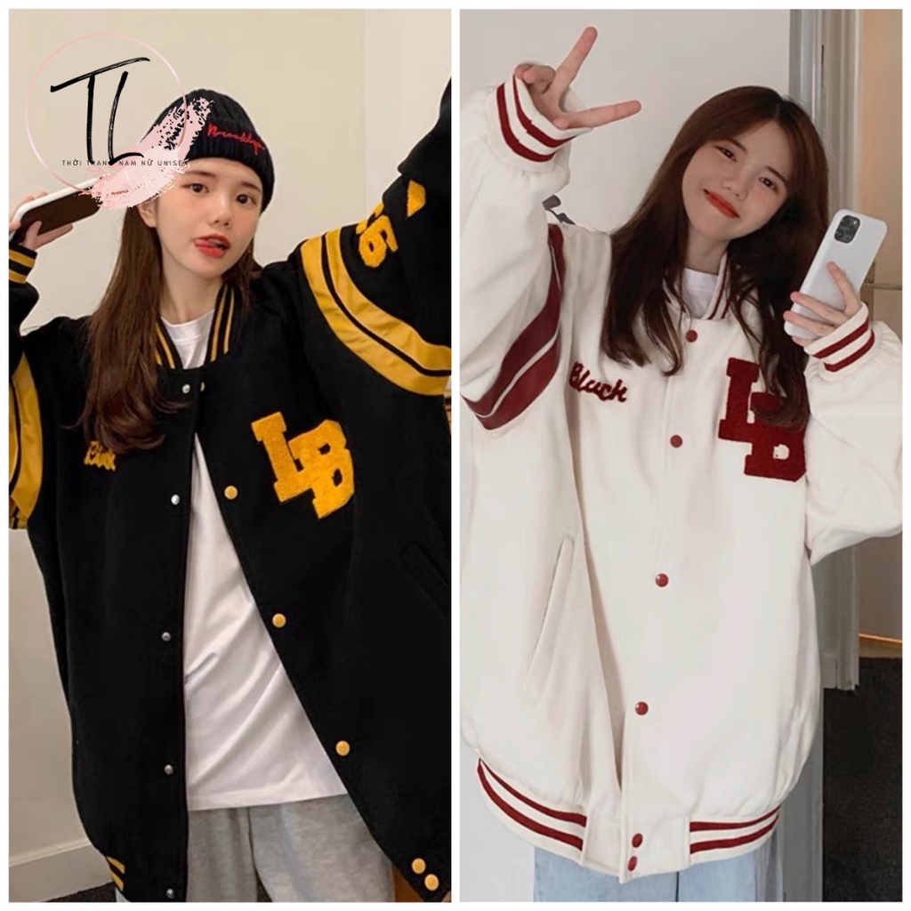 Áo khoác Bomber, áo phông nỉ Hottrend dày dặn họa tiết IB dáng rộng thời trang Unisex nam nữ thể thao, năng động