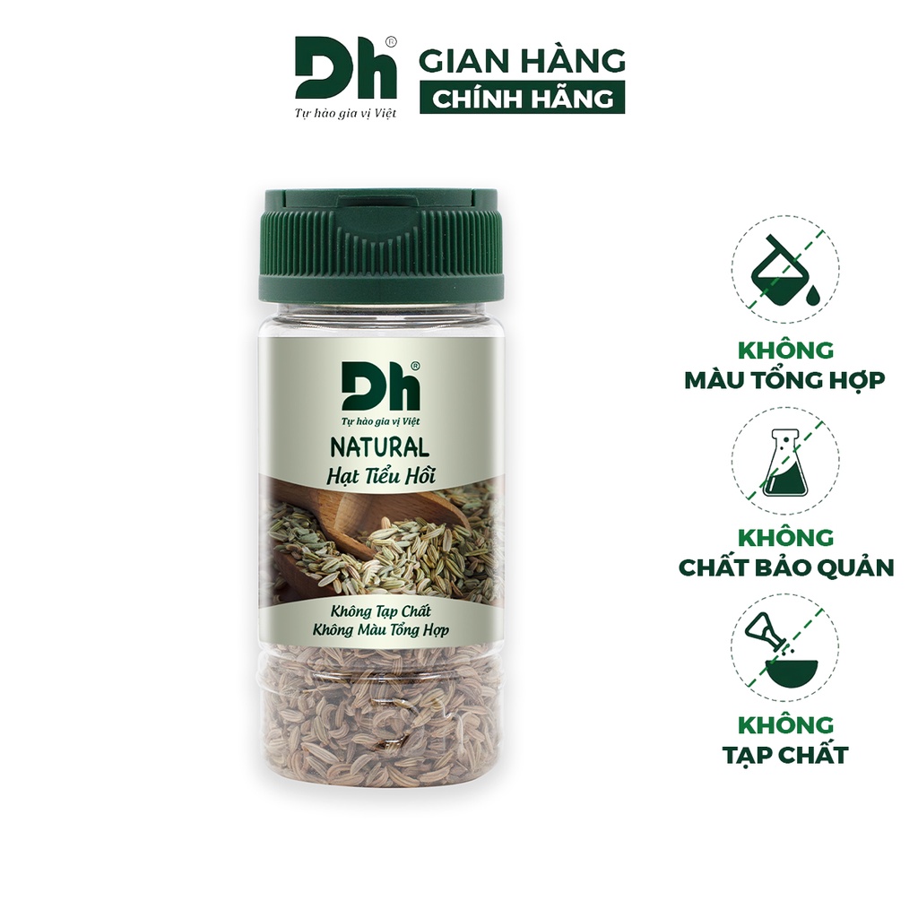 Hạt tiểu hồi khô nguyên chất Natural DH Foods chế biến thực phẩm 30gr