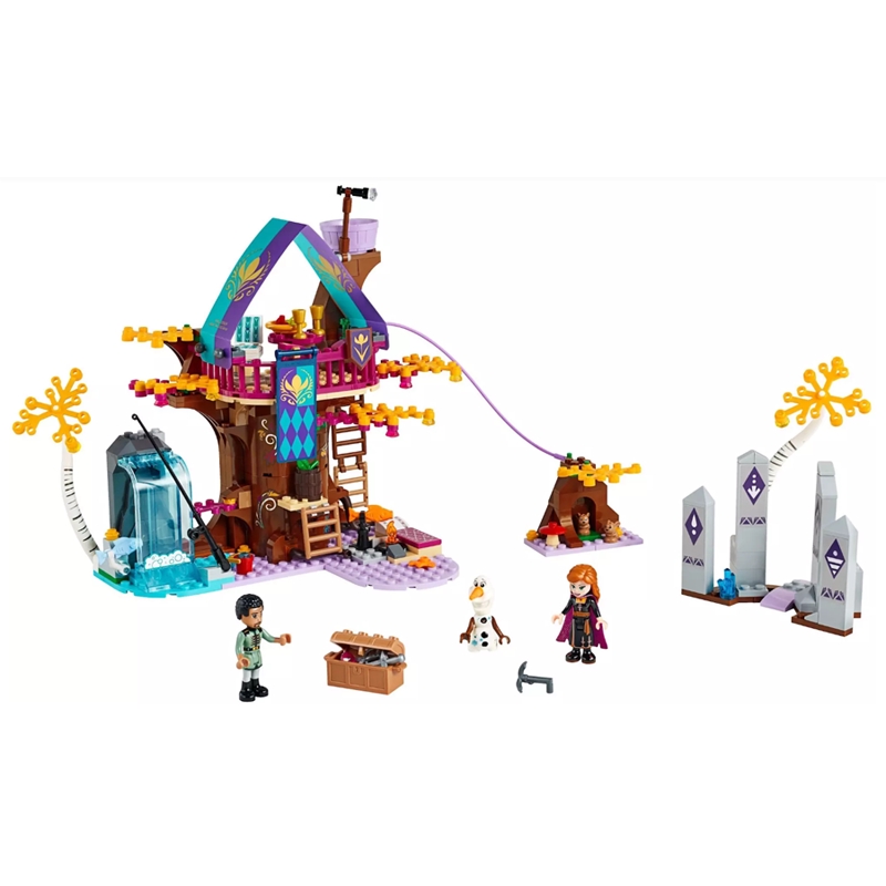 Lego Compatible 41164 Disney Frozen Girls Toys Friends Magic Snow Princess Tree House Building Blocks  treehouse  SY1440