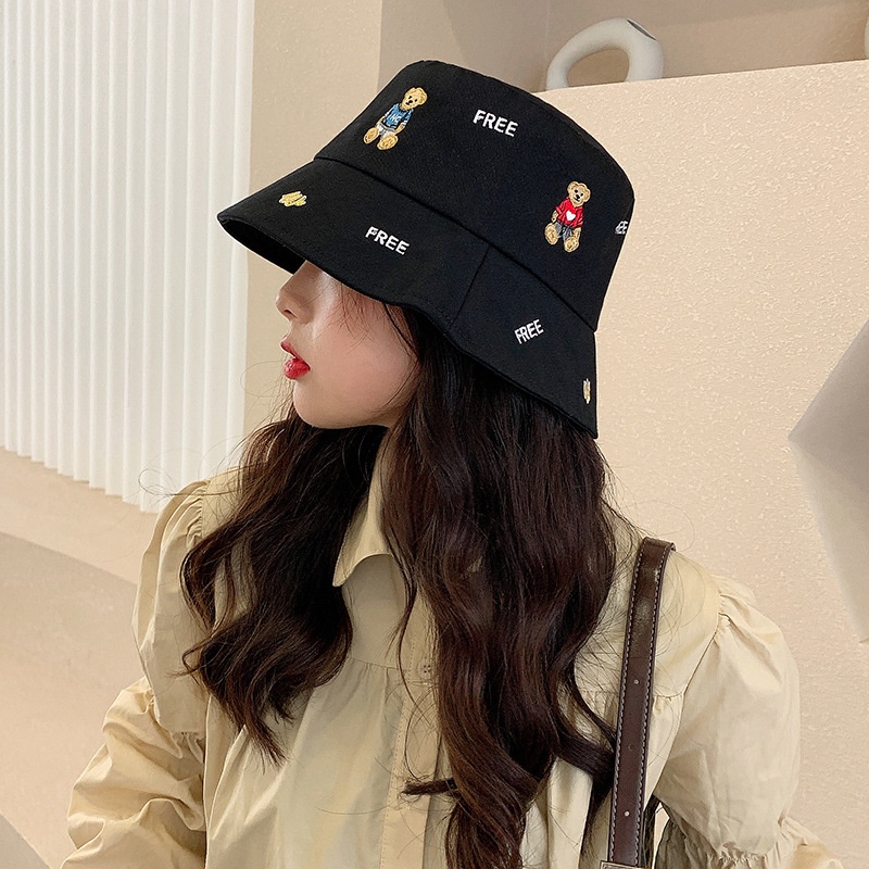 (Hàng loại 1) Mũ bucket kaki thêu chuẩn fom nhiều màu phong cách ulzzang unisex - Nalita shop