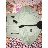 áo khoác bomber dù xanh lá unisex size L