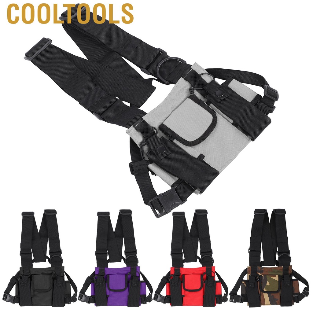 Cooltools Chest Bag  Multi Pocket Wear Resistant Durable Portable Waterproof Vest Rig with Adjustable Shoulder Straps for Outdoor