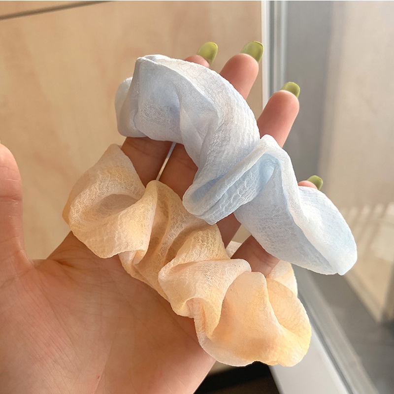 Dây Buộc Tóc Scrunchies Phong Cách Hàn Quốc Dễ Thương Cho Nữ