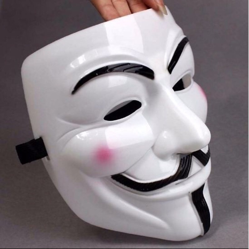 Mặt nạ Hacker hóa trang Trắng loại 1 giá buôn