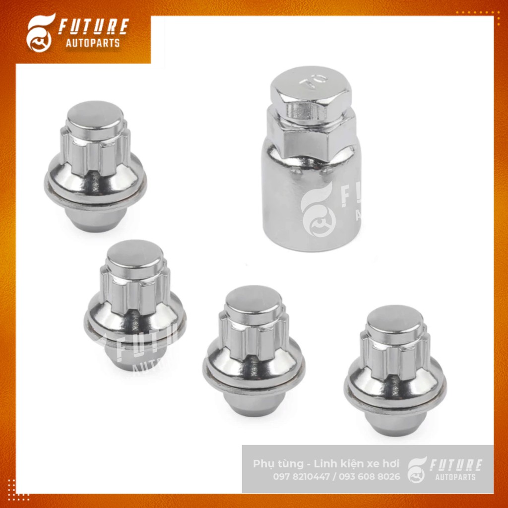 Bộ ốc khóa chống trộm dành cho xe Toyota, Mitsubishi - Future Autoparts