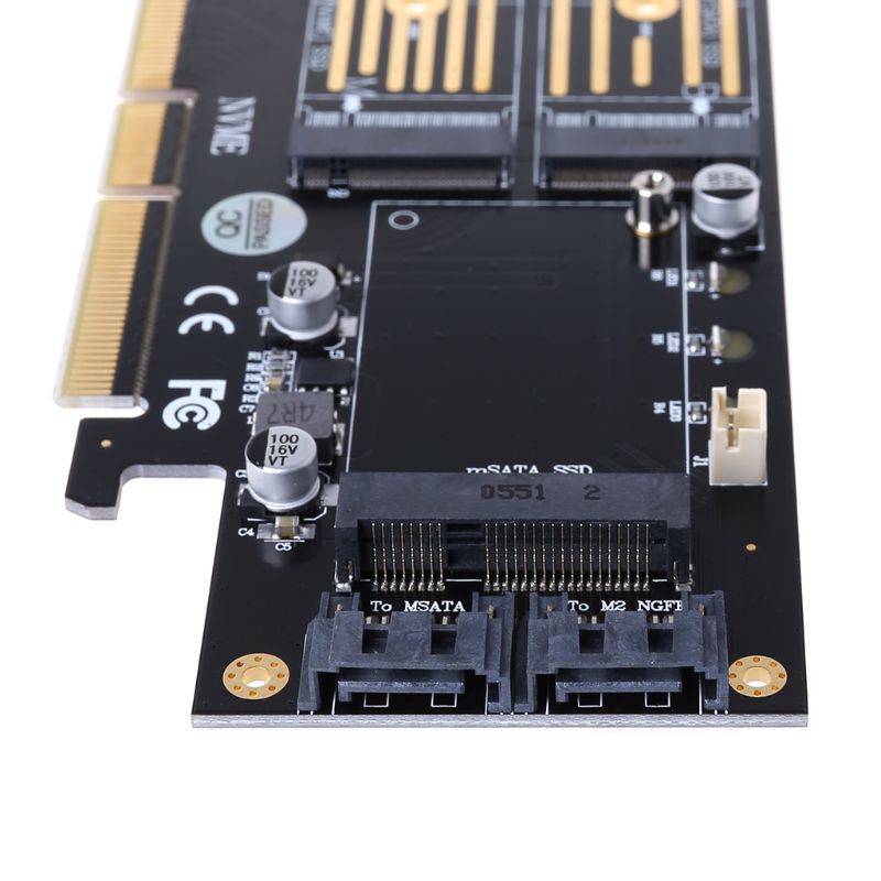 SATA Card Chuyển Đổi Pci-E 3.0 X16 To M.2 Ssd Pcie Sang M2