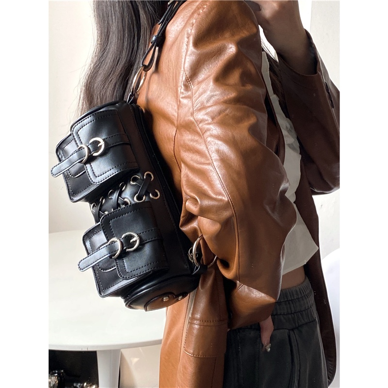 Túi Hình Trụ Đeo Dưới Cánh Tay Mẫu Mới 2022 Kiểu Retro Dành Cho Nữ