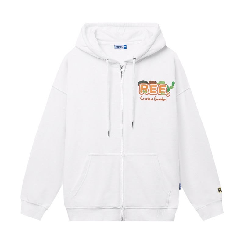 ÁO HOODIE ZIP GARDEN MÀU TRẮNG