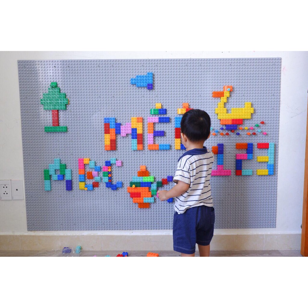 Lego base cho bé lắp ráp sáng tạo với lego size lớn Duplo - Hàng Việt nam chất lượng cao