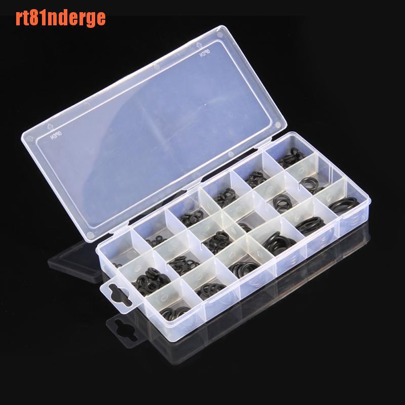 Set 225 Vòng Đệm Cao Su Đen Hình Chữ O Nhiều Kích Cỡ