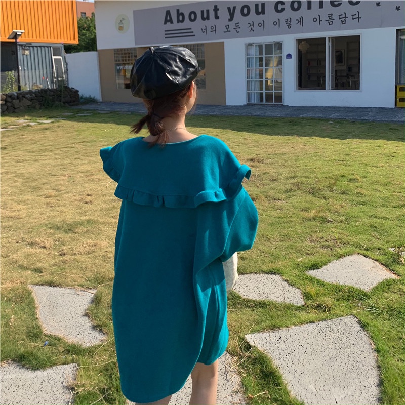 [SALE MẠNH] 💜 Váy nữ dài tay chất liệu nỉ siêu mềm mịn với cổ búp bê ngọt ngào 🍬 | BigBuy360 - bigbuy360.vn