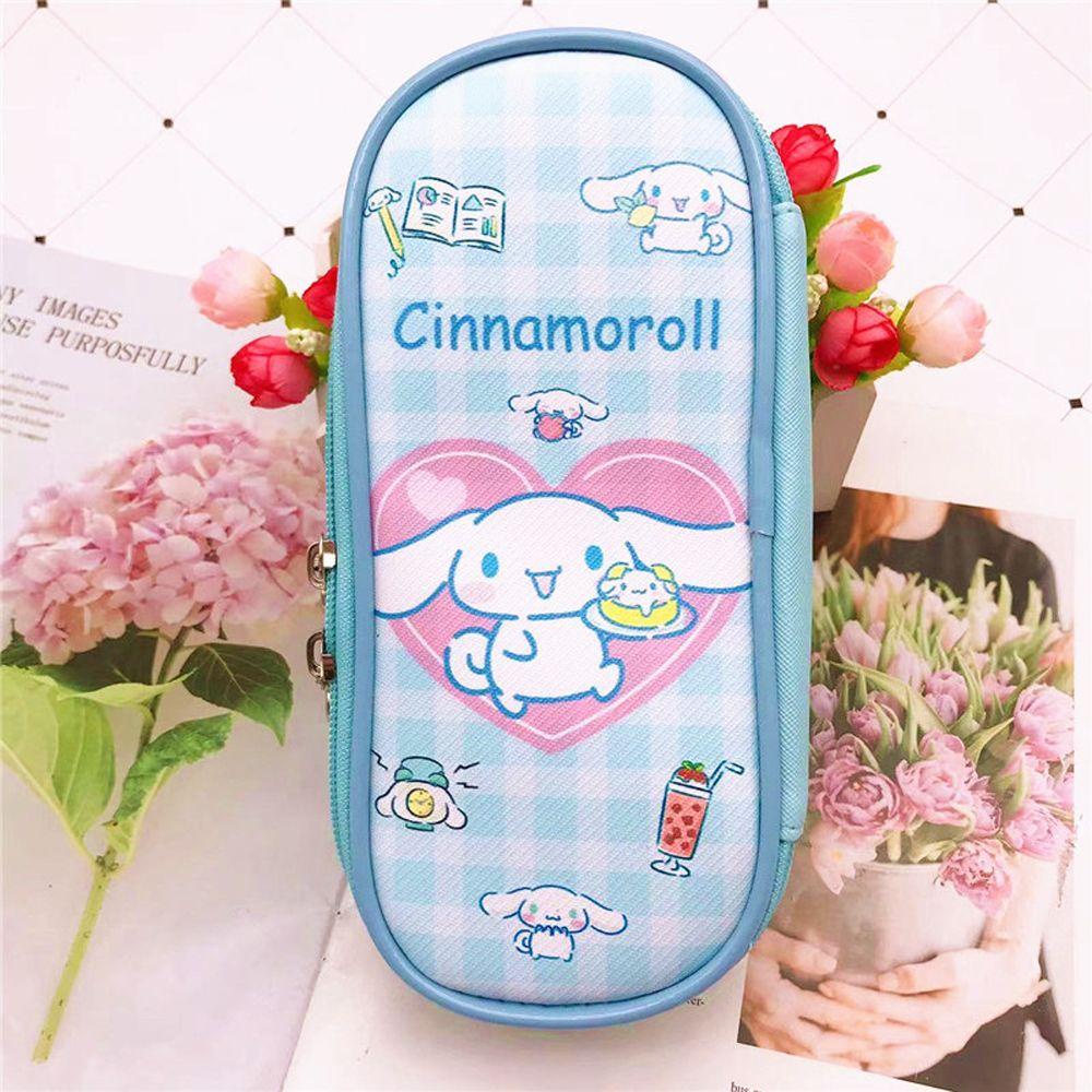 1 Túi Đựng Bút Chì / Mỹ Phẩm Sức Chứa Lớn Hình Mèo Kuromi KT Melody Đáng Yêu Thanh Lịch