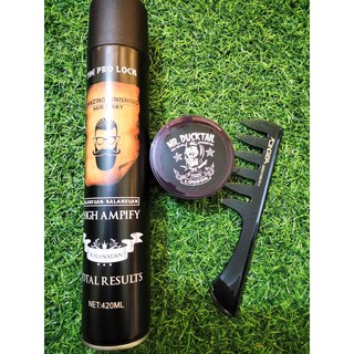 Combo Gôm Sáp Thơm Vuốt Tóc Tạo Kiểu Tóc Cho Nam Và Nữ ( Tặng Lược )