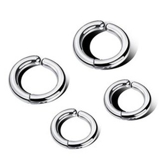 Bông Tai Khoen Tròn Sơn Tùng MTP Loại Kẹp Ko Cần Bấm Lỗ Tai Titan Ko Đen Cao Cấp TT 2163 - TT 2163