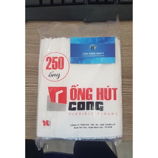 ( SIÊU ƯU ĐÃI ) Gói 250 Ống cong trắng