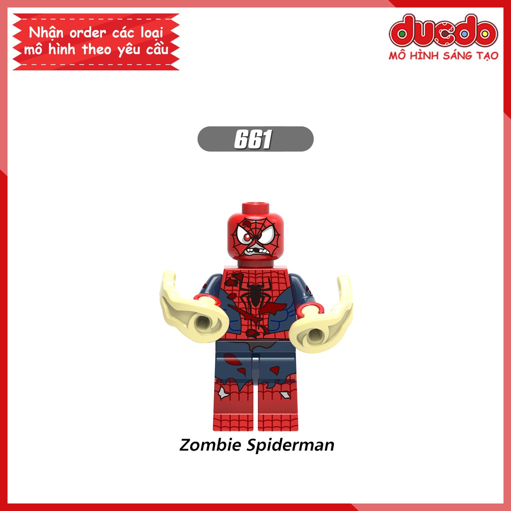 Minifigures Cranage, Domino, Spiderman, Venom, Deadpool, Cable, Warhead - Đồ chơi Lắp ghép Mini SuperHero XINH X0166