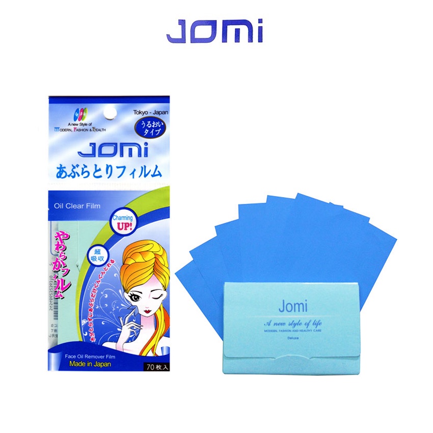 Giấy Thấm Dầu Jomi Nhật Bản , Jomi Oil Clear Film 70 tờ - Elbi Beauty Cosmetics &amp; Skincare