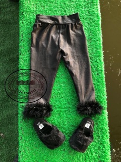 Quần legging da cho bé gái