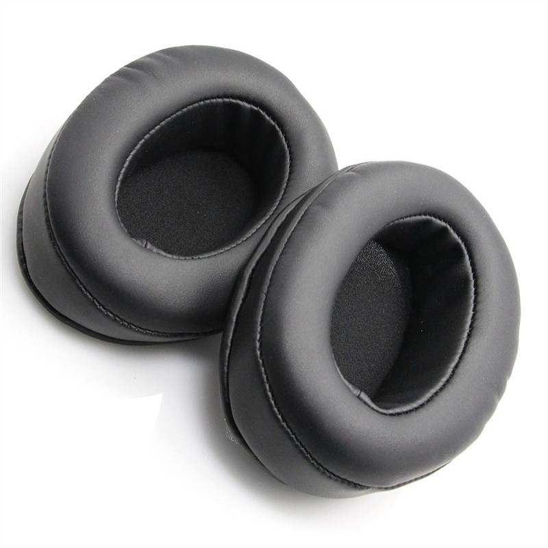 1 cặp miếng đệm tai mềm màu đen chất lượng cao cho tai nghe Brainwavz HM5 Sony MDR V6 / ZX 700