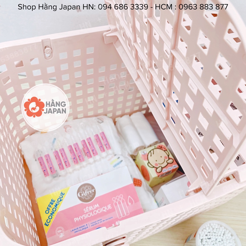 Làn nhựa INOCHI (46*31*32) siêu lớn đựng đồ đi sinh cho mẹ và bé xinh xắn