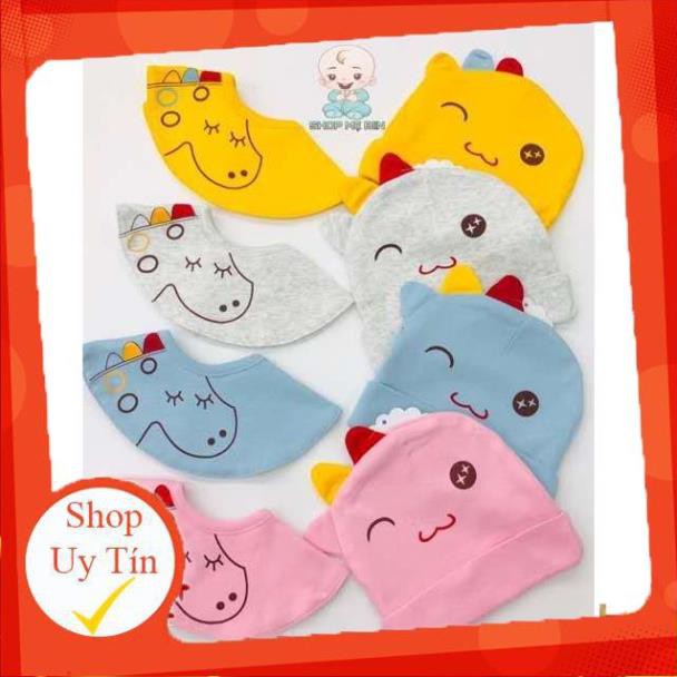 Set Mũ/Nón và Yếm Cho Bé Trai & Bé Gái 3-18 tháng