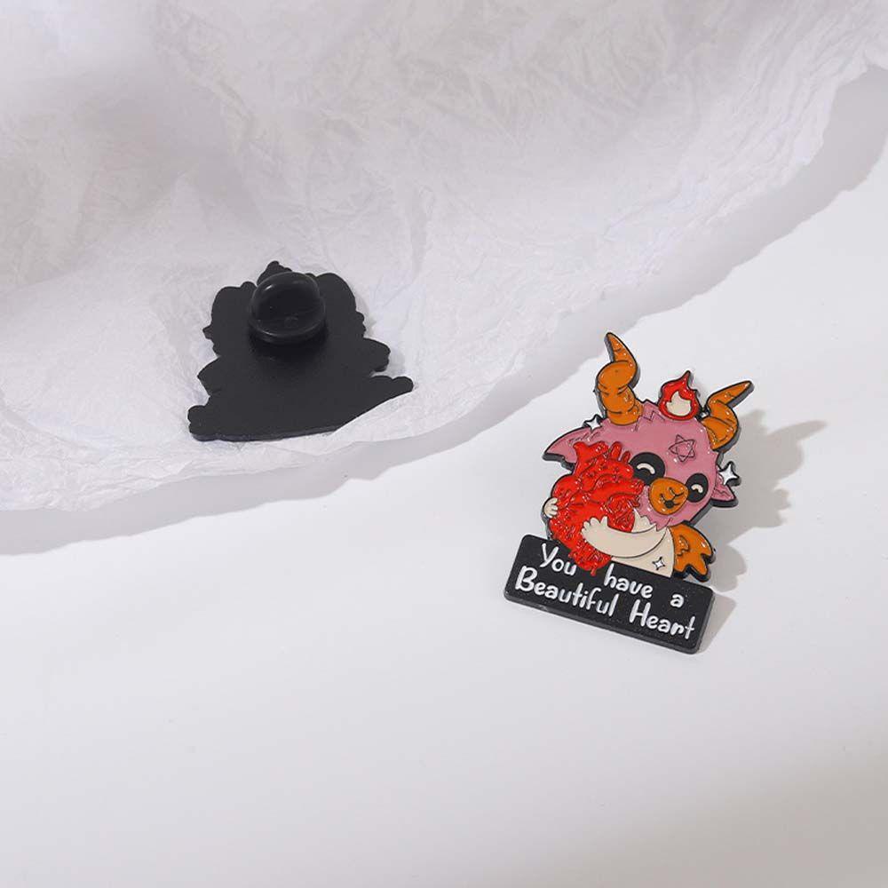 Ghim Cài Áo Hình Mèo Satan / Dê Hoạt Hình Dễ Thương