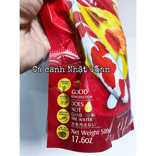 THỨC ĂN CÁ CẢNH SAKURA GOLD 35% PROTEIN TÚI 500G SIZE S