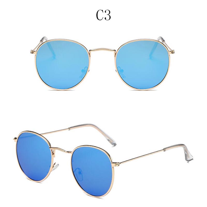 Kính mát gọng oval chống tia UV400 thời trang cổ điển dành cho nam và nữ
