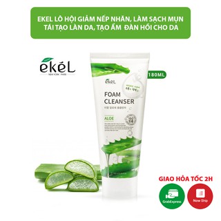 Sữa rửa mặt Ekel  Lô Hội Cao Cấp 180ml - Hàn Quốc Chính Hãng