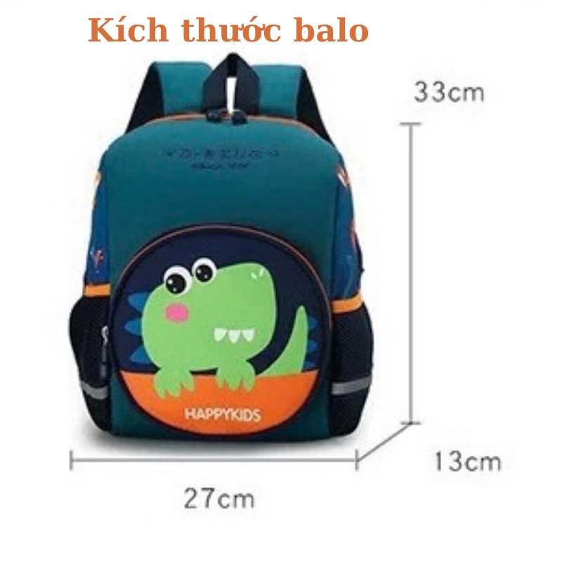Balo đi học mẫu giáo, mầm non cho bé trai bé gái siêu nhẹ ngựa pony, công chúa, khủng long, người nhện, chó cứu hộ Xu Xu