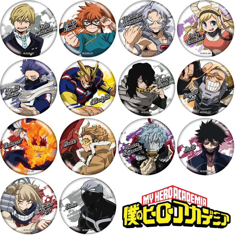 Combo 14 huy hiệu cài áo IN HÌNH My hero academia Học viện anh hùng anime chibi dễ thương tiện lợi