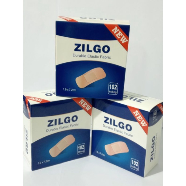Băng cá nhân ZILGO Hộp 102 miếng