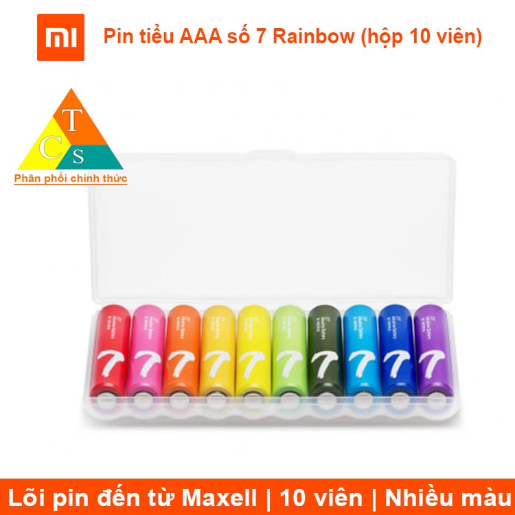 Pin tiểu AAA số 7 Rainbow (hộp 10 viên) | Không BH