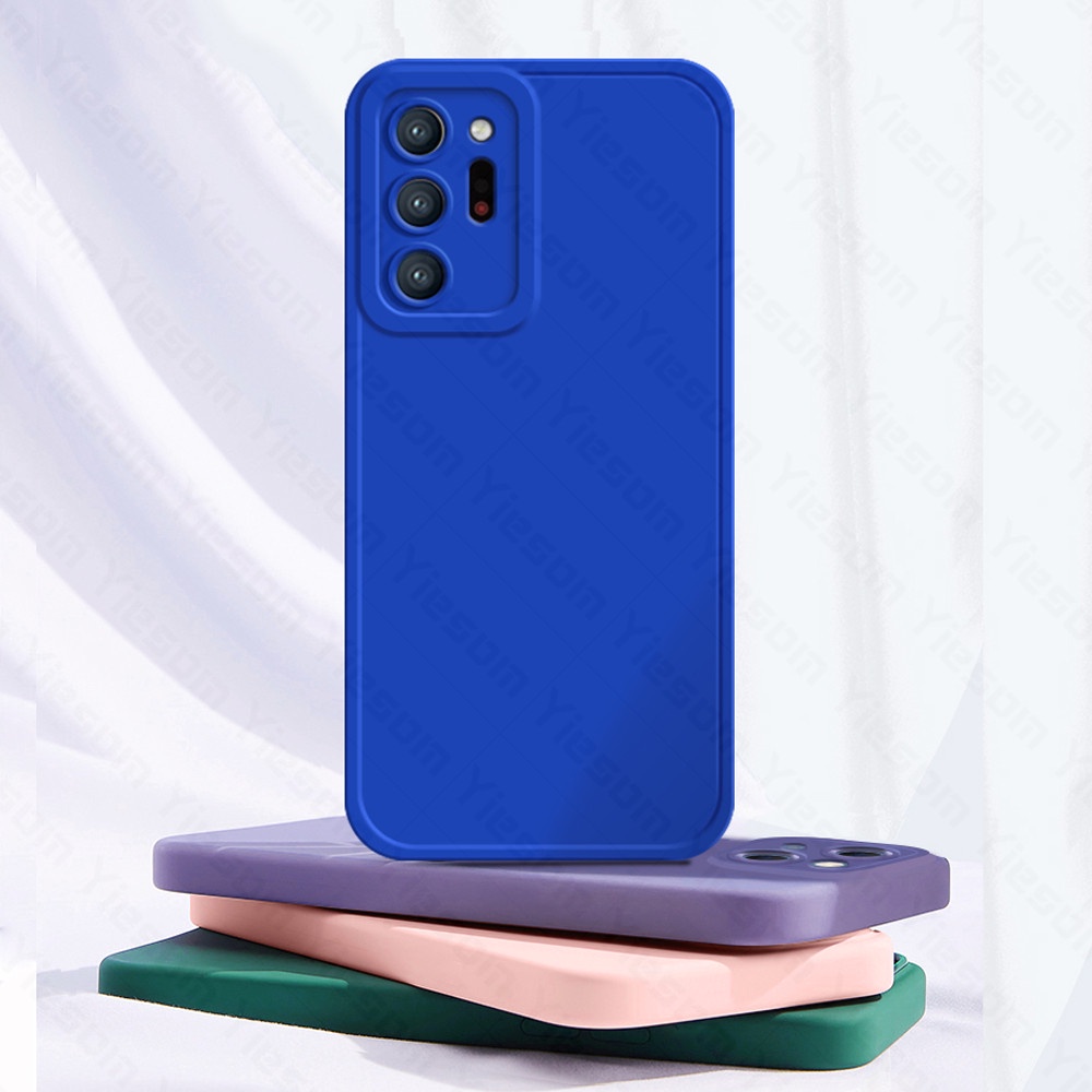 Ốp Điện Thoại Silicon Mềm Màu Trơn Bề Mặt Nhám Bảo Vệ Camera Dành Cho Samsung Galaxy Note 20 Ultra Note 10 Lite Plus A81