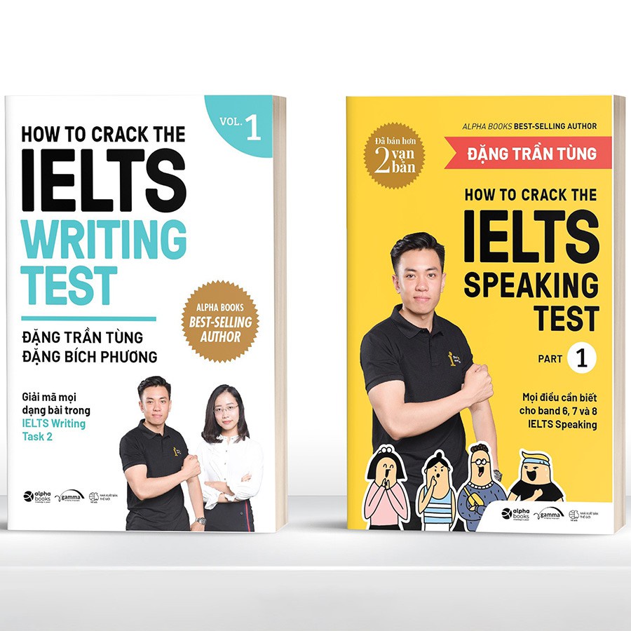 Sách -Combo How To Crack The IELTS Writing Test Vol.1 + How To Crack The IELTS Speaking Test - Part 1