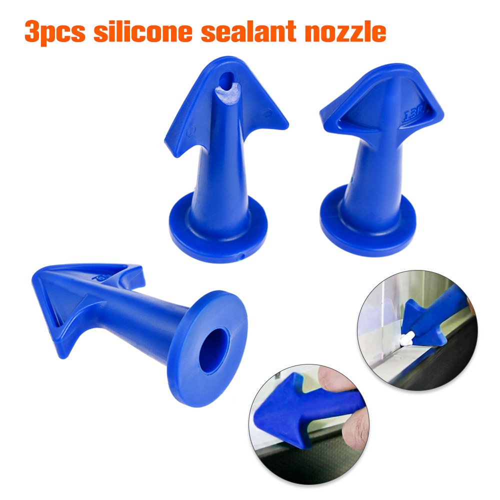 EKEZ Bộ 4 Đầu Phun Keo Caulk Cho Sàn Nhà + Dao Cạo Làm Sạch