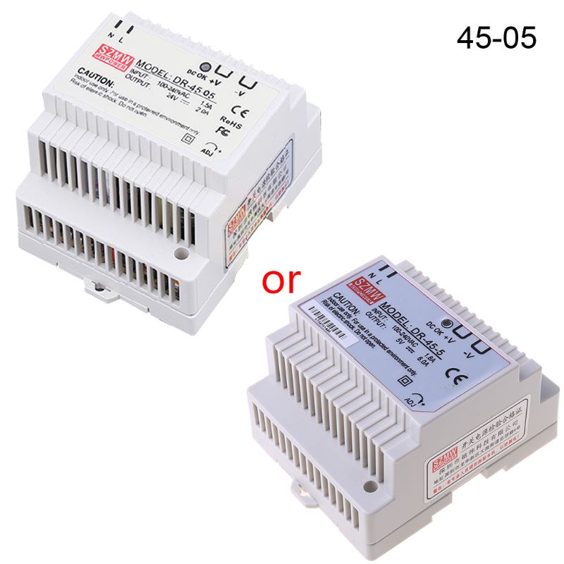 Công Tắc Nguồn Điện Dr-45 5v 12v 15v 24v Din