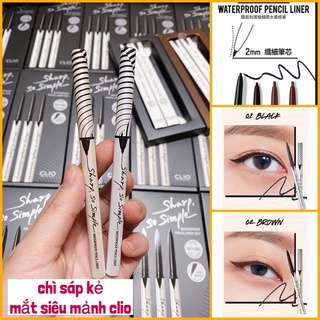 Chì kẻ mắt CLIO Sharp So Simple Waterproof Pencil Liner mẫu mới