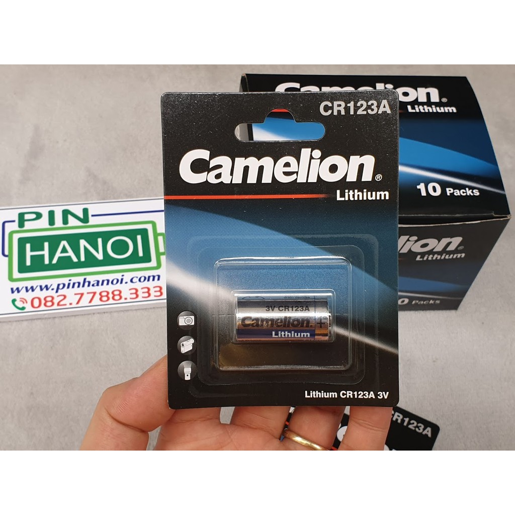 Vỉ 1 pin máy ảnh Camelion Lithium CR123A 3V