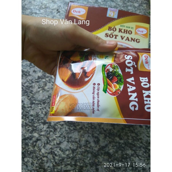 Gói Xốt gia vị Bò kho sốt vang Deli Foods gói 80g