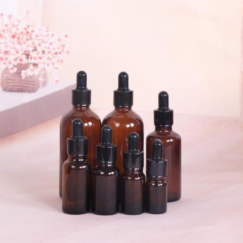 Lọ Chiết Serum ❤ GIÁ TẬN GỐC ❤ [15ml/20ml] Lọ đựng tinh dầu bóp giọt Khoen Đen chiết mỹ phẩm , phụ kiện du lịch