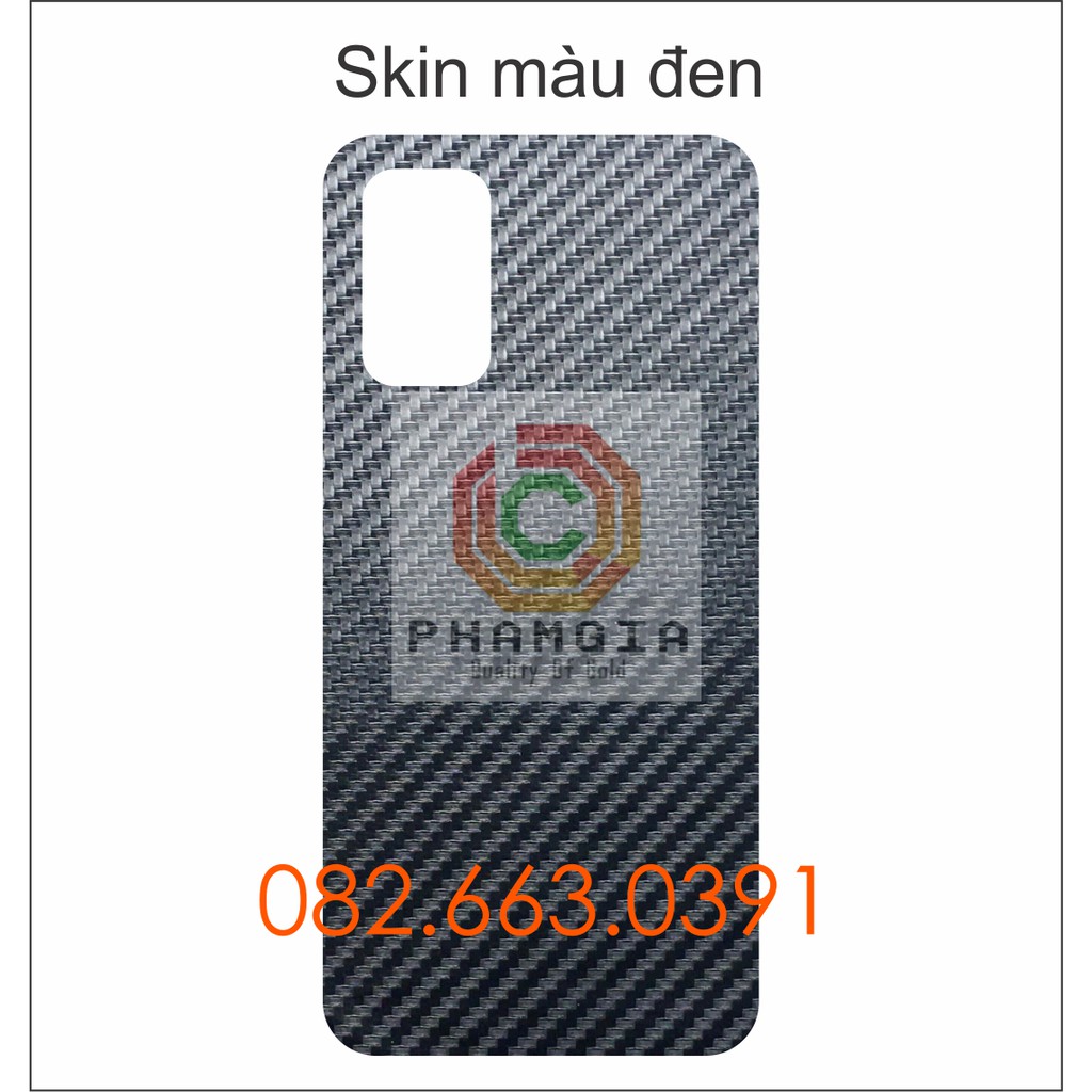 Miếng dán mặt lưng skin carbon Xiaomi Redmi 9T (2021)