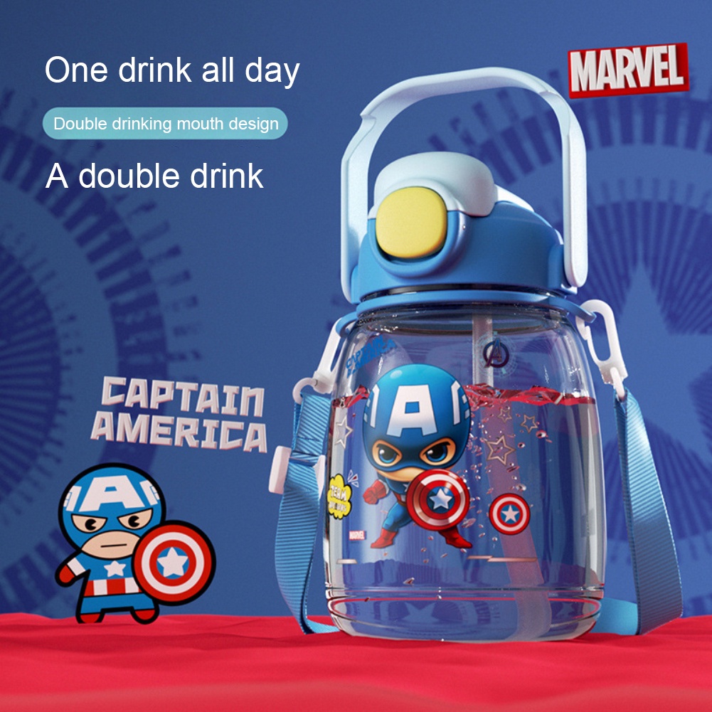 Bình Nước Thể Thao Cỡ Lớn 1300ml Họa Tiết Hoạt Hình Disney Xinh Xắn