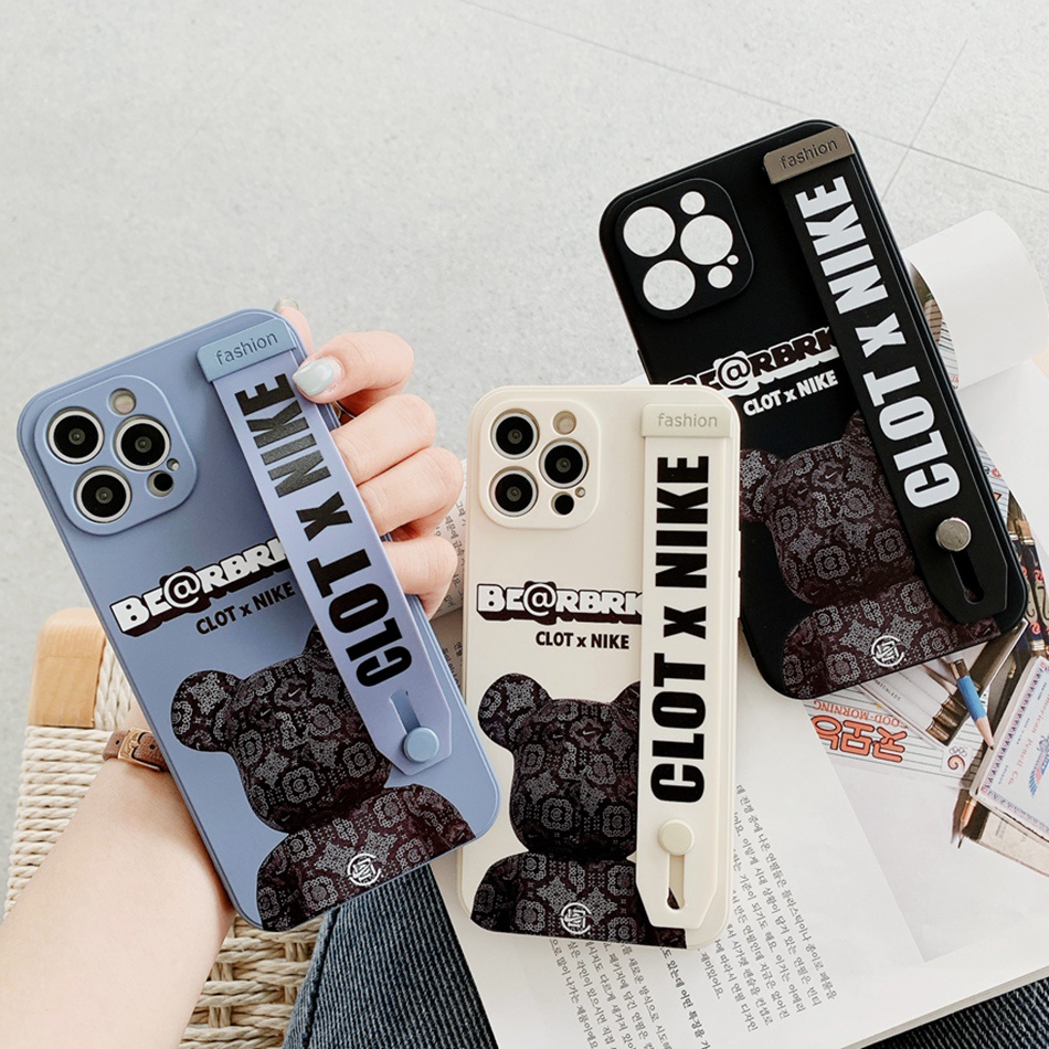 Ốp điện thoại có vòng đeo tay đẹp mắt thích hợp cho Iphone 7 8 Plus 12 11 Pro Max X Xr Xs Msx