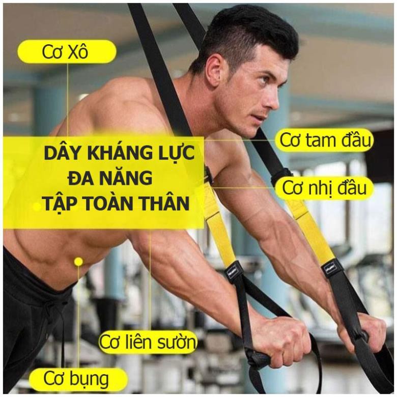 🍀 NEW 🍉 Bộ Dây TRX Pro TOPBODY, dây treo kháng lực đa năng tập Gym, thể dục tại nhà ! 🍉 . Sales Thu : . . ' . . ˢ