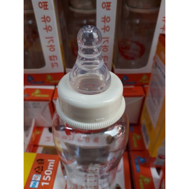 Bình sữa cổ hẹp GB Baby Hàn Quốc 150ml 250ml - Núm Ty