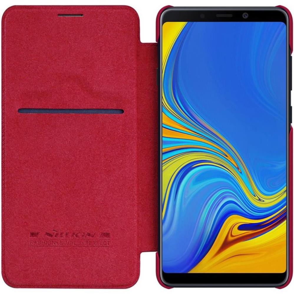 Bao da da thật Nillkin Qin cho Samsung Galaxy A9 2018 / A9 Star Pro (chống bám vân tay,chống trầy)- Hàng chính hãng