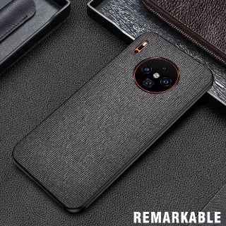Mate 30 pro - Ốp lưng vải kết hợp da