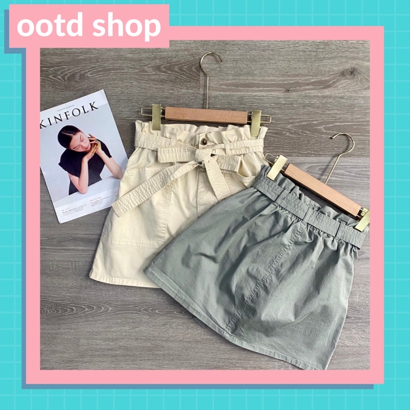 Chân váy mini ngắn kaki có túi và dây lưng VNXK Gloria Jeans BIG SIZE